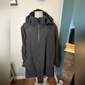 In Every Story Black Hooded Softshell Jacket size 4x.